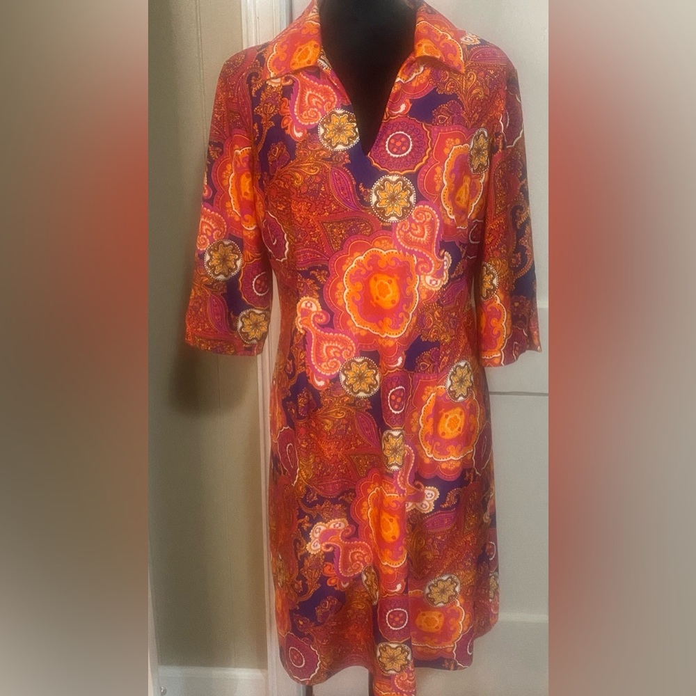 Jude Connally Multicolor Paisley Dress